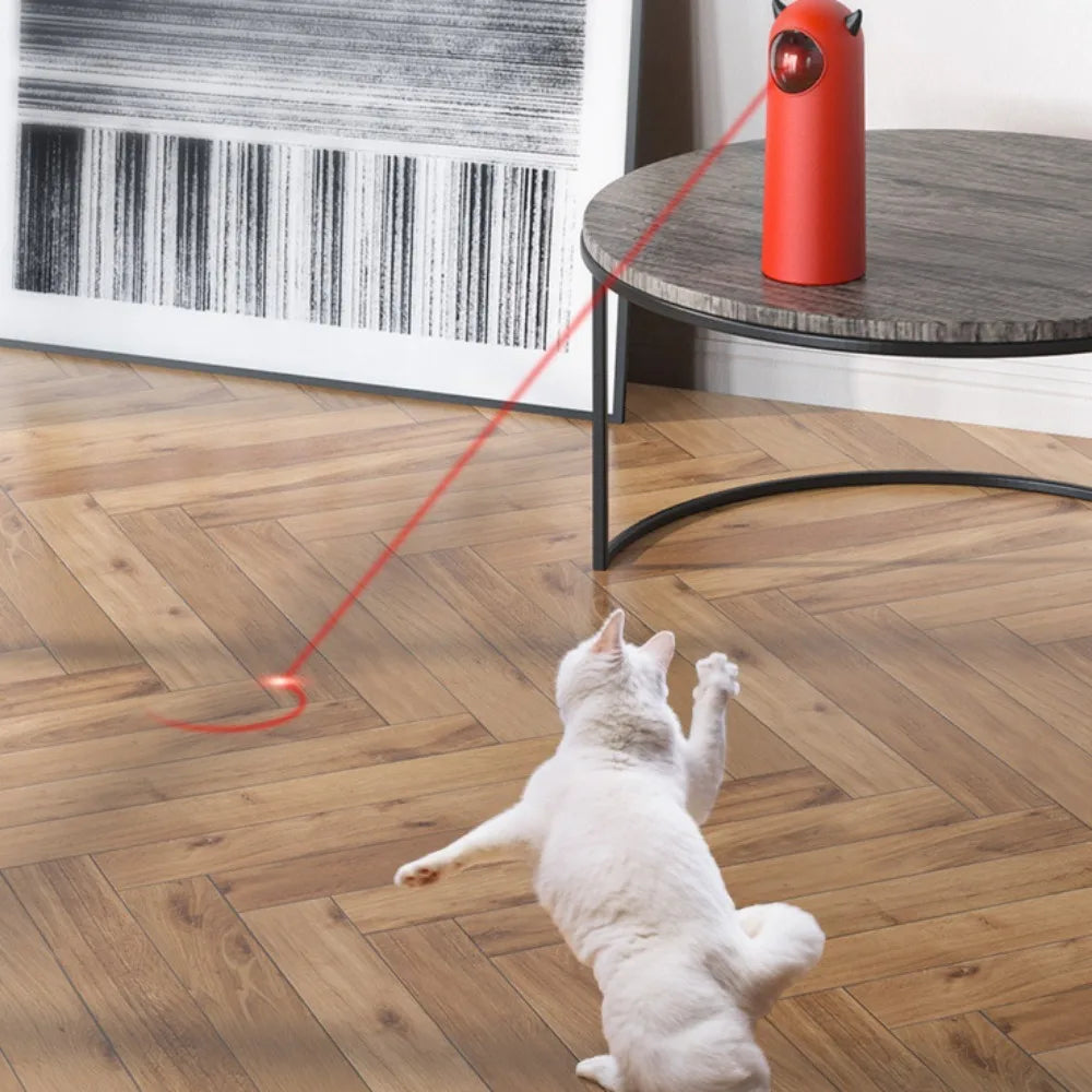 Automatic Cats Toys Laser Red Dot Exercising Adjustable Circling Ranges Laser Toys for Indoor Cats Random Moving Interactive