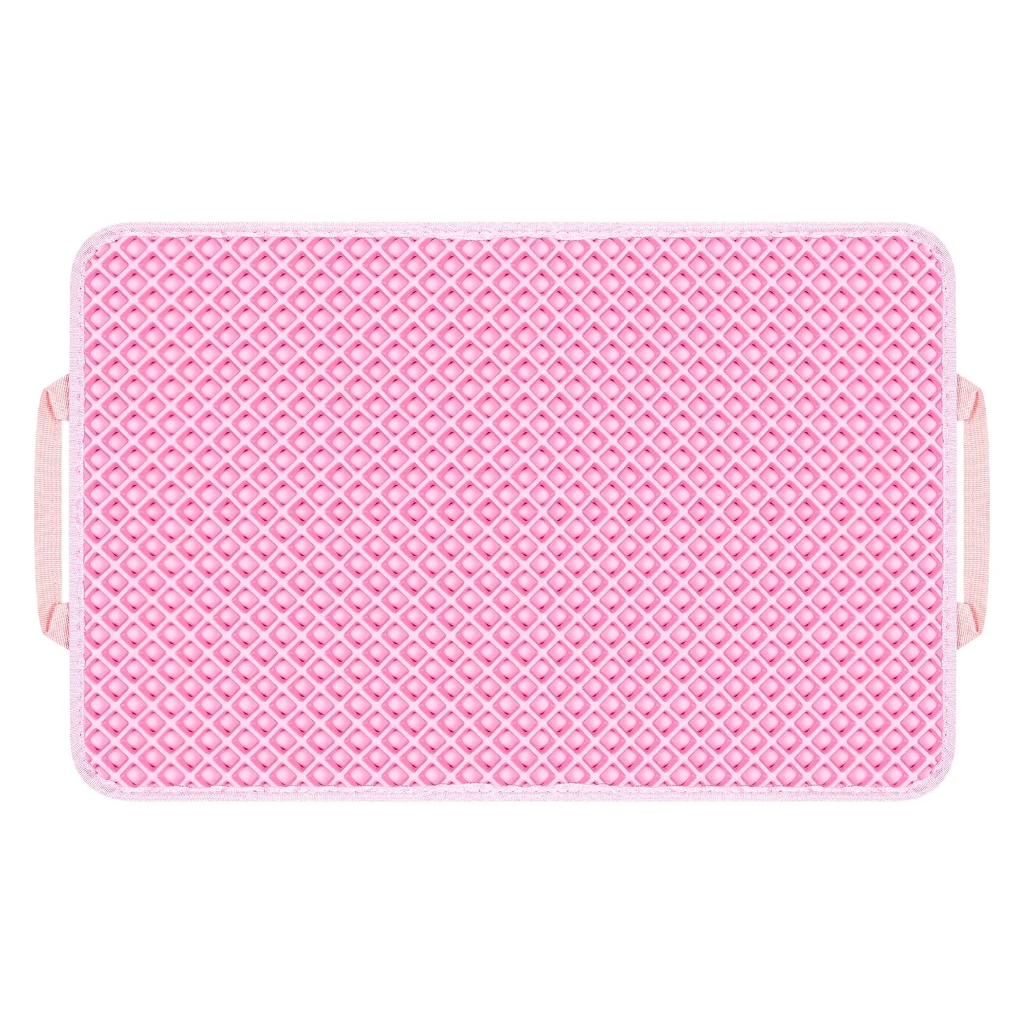 Double Layer anti Tracking Waterproof Cat Litter Trapping Mat Pink